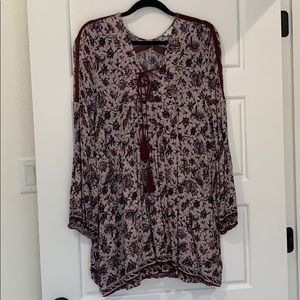 Long Sleeve Shift Dress